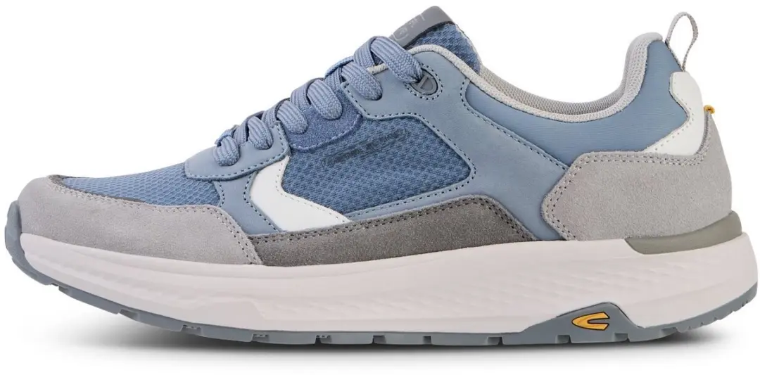 camel active Casual sneaker van leer en textielmix - Maat - Lichtblauwmenswear-41