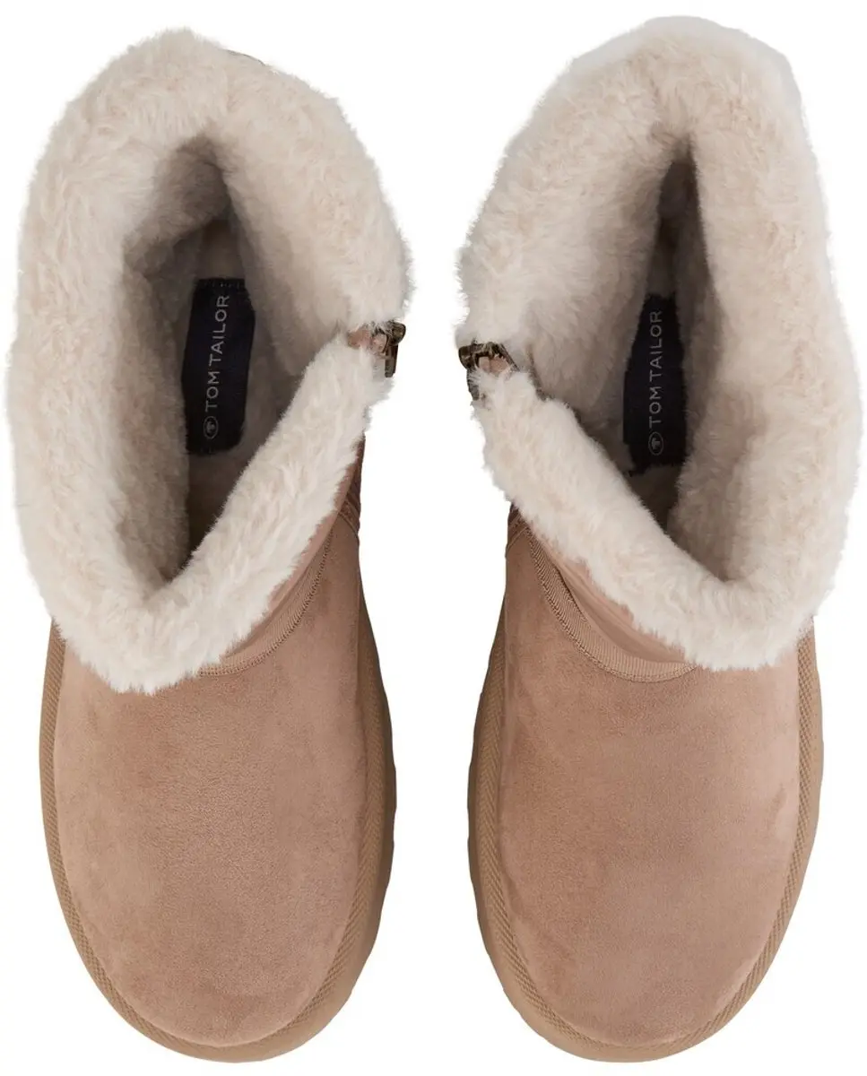 Tom Tailor - Gevoerde sneeuwlaarzen met wattering - Maat 41 - beige