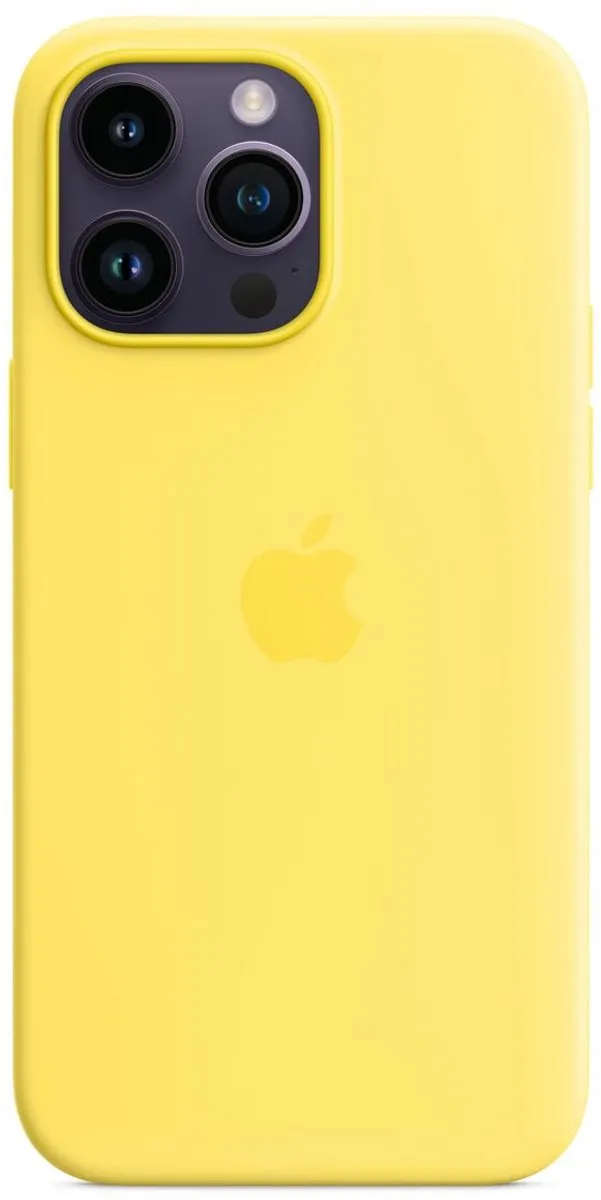 Apple iPhone 14 Pro Max Siliconen Hoesje MQUL3ZM/A - Kanariegeel - afbeelding 6 van 6