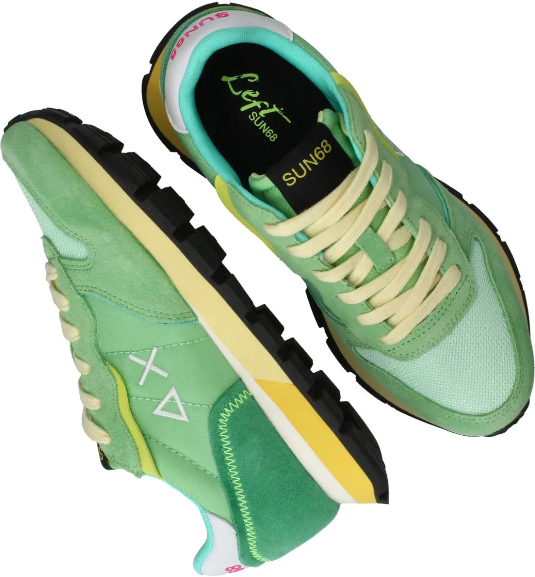 Sun68 Ally Color Explosion Sneakers - Dames - Groen - Maat 39 - afbeelding 5 van 6
