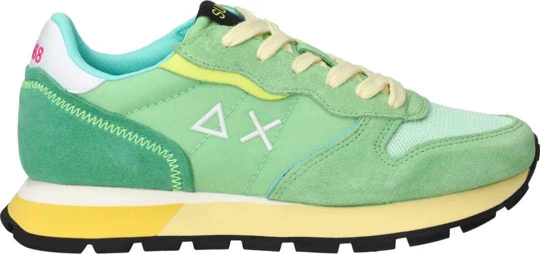 Sun68 Ally Color Explosion Sneakers - Dames - Groen - Maat 39
