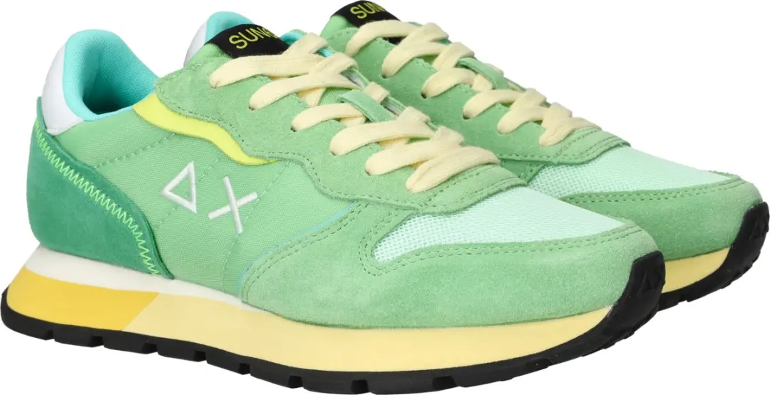 Sun68 Ally Color Explosion Sneakers - Dames - Groen - Maat 39 - afbeelding 4 van 6