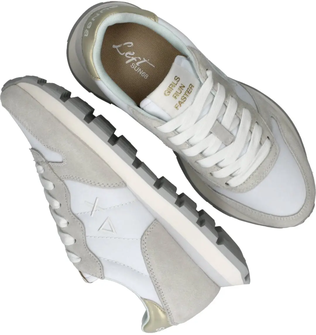 Sun68 Ally Gold Silver Sneakers - Dames - Wit - afbeelding 6 van 6