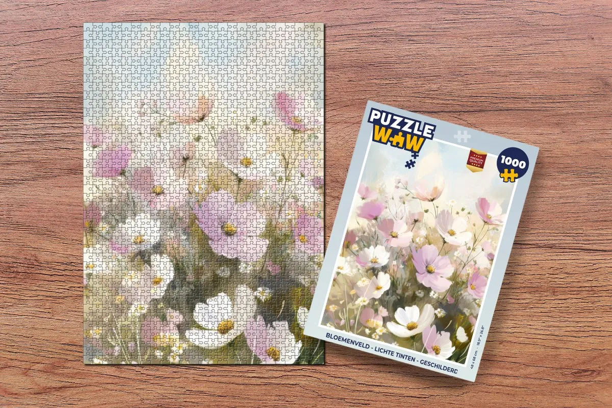 PuzzleWow Bloemenveld Legpuzzel 1000 Stuks