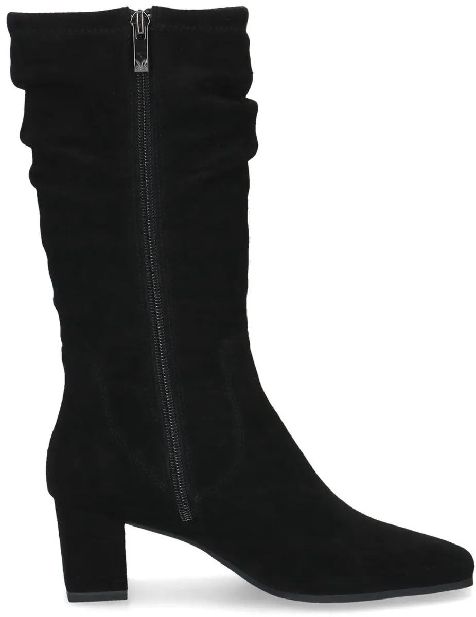 Caprice 9-9-25303-47 044 Black Lange Laarzen Zwart Suede Dames