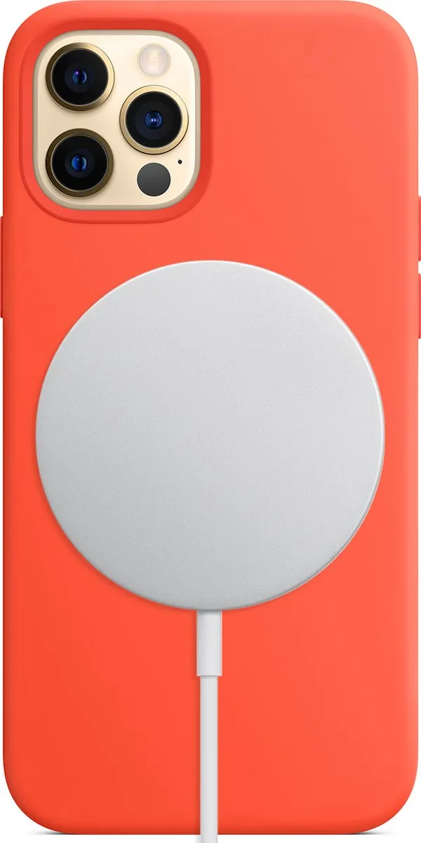 Apple Siliconenhoesje MagSafe iPhone 12/12 Pro Electric Orange MKTR3ZM/A