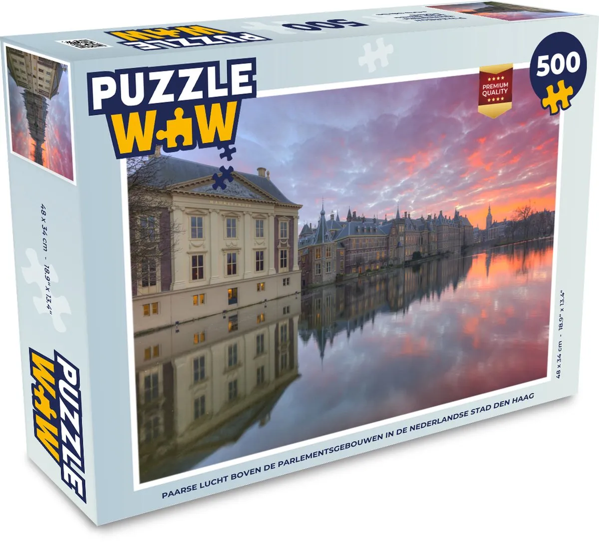 PuzzleWow Den Haag Rivier Lucht Legpuzzel 500 Stuks