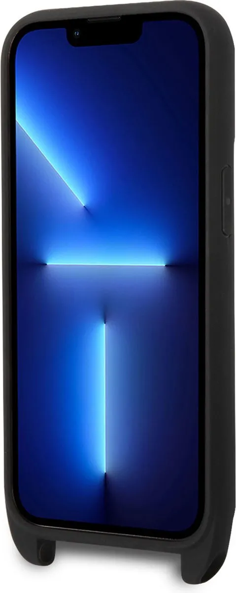 Mercedes-Benz Echt Leer Smartphonehoesje voor Apple iPhone 14 Pro Max - Beschermende Back Cover - Zwart