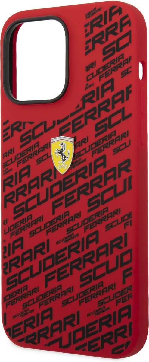 Ferrari iPhone 14 Pro Max Hardcase - Scuderia All-Over Rood - afbeelding 6 van 6