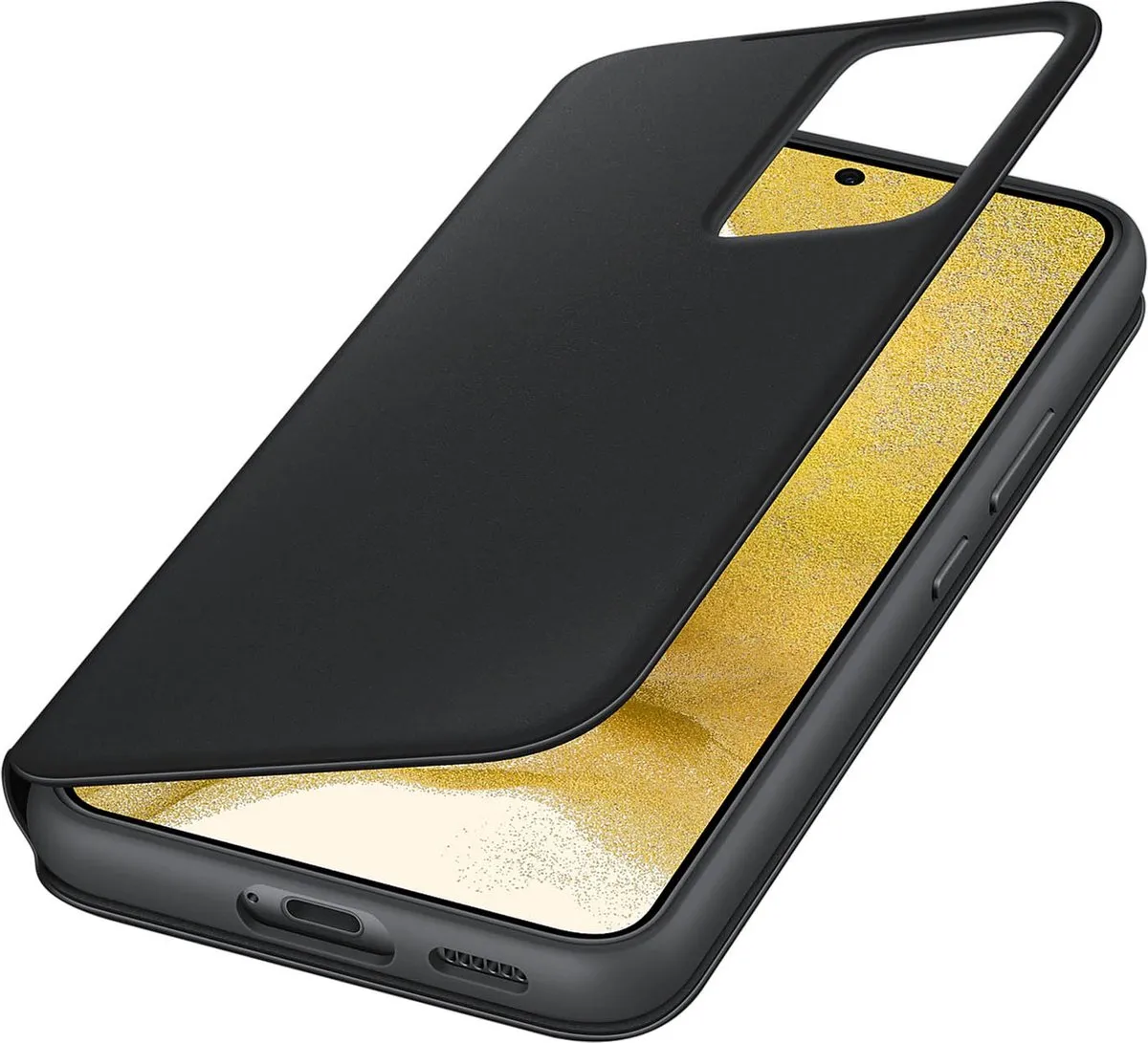 Samsung Clear View Cover EF-ZS906CBEGEE - Galaxy S22 Plus - Zwart