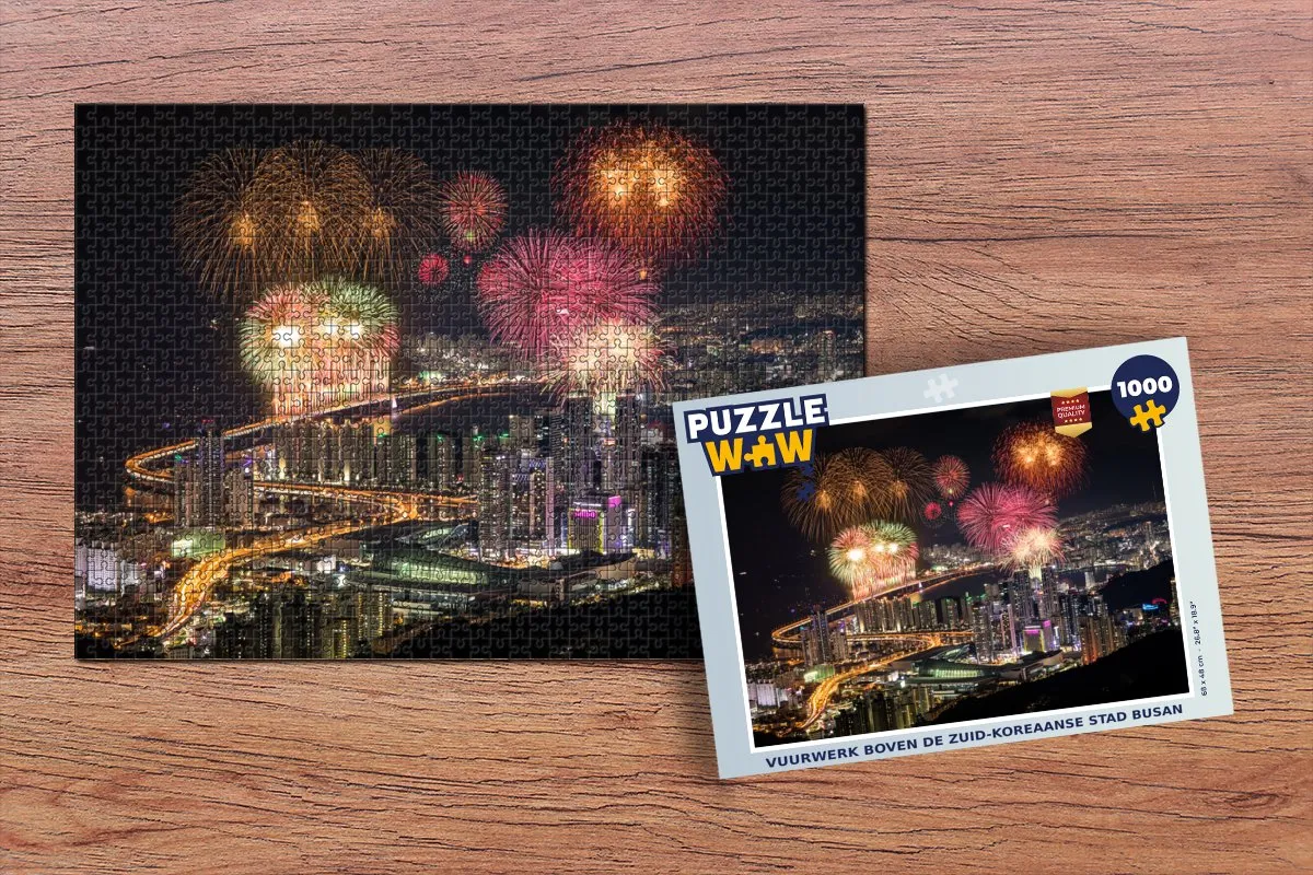 PuzzleWow Legpuzzel Busan 1000 Stuks