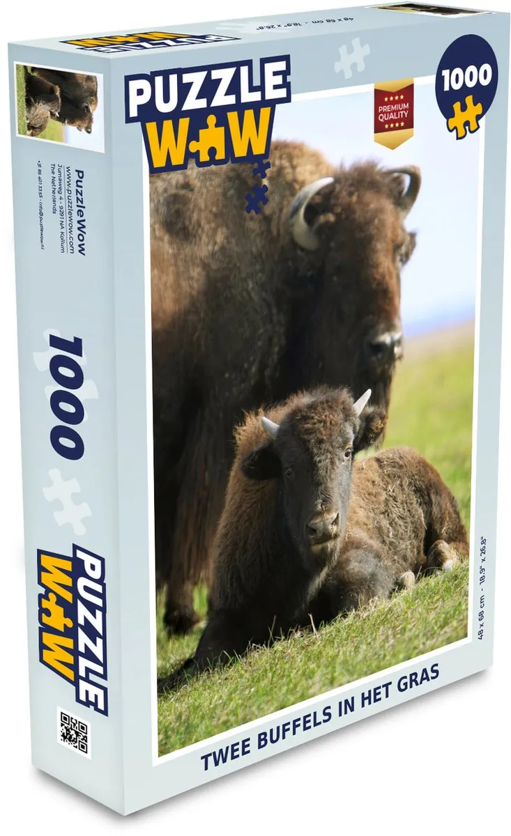 PuzzleWow Buffel Legpuzzel 1000 Stuks