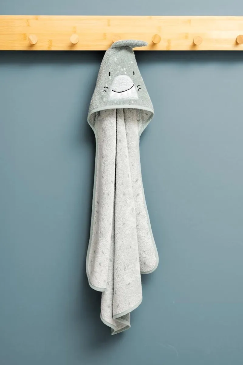Trixie Badcape Mr. Shark - M - Blauw