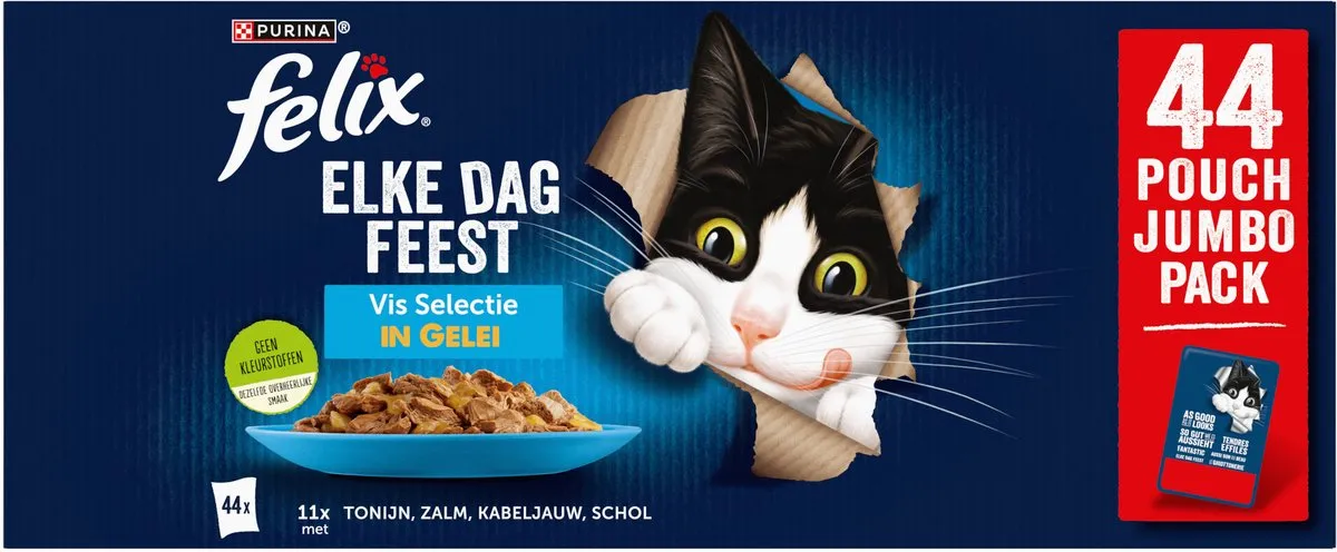 Felix Elke Dag Feest Vis Selectie Natvoer - 44x85g
