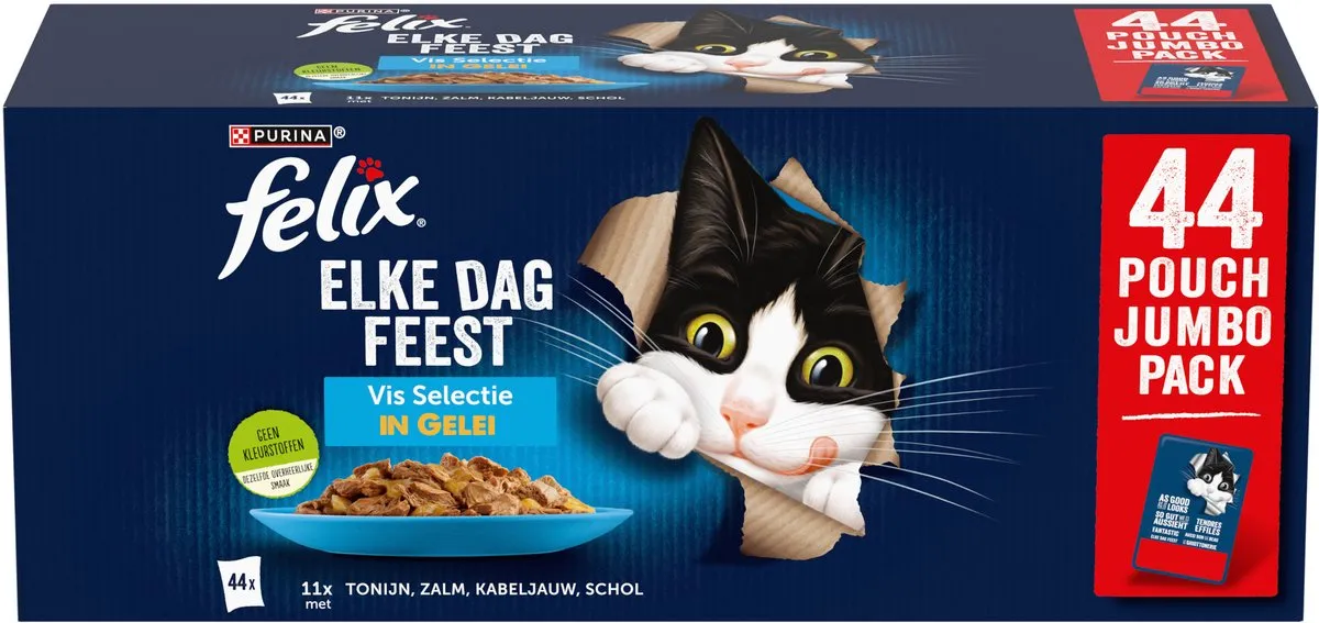 Felix Elke Dag Feest Vis Selectie Natvoer - 44x85g