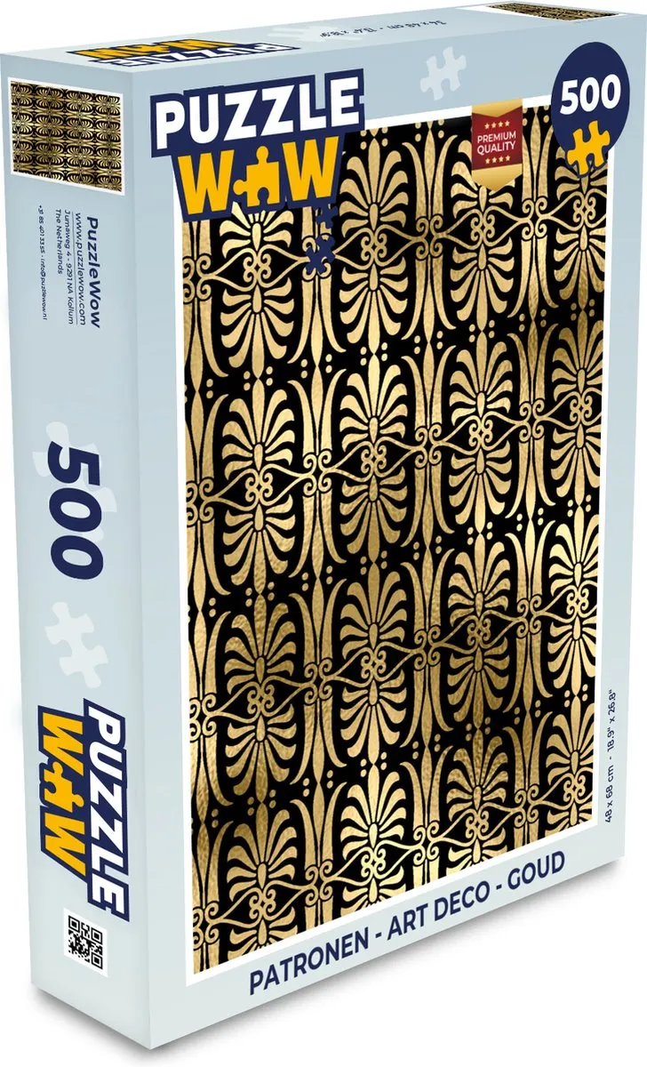 PuzzleWow Art Deco Legpuzzel 500 Stuks
