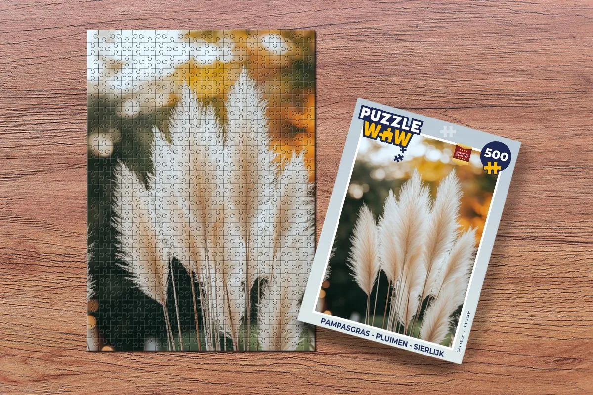 PuzzleWow Pampasgras Pluimen Legpuzzel 500 Stuks - 8721414229574