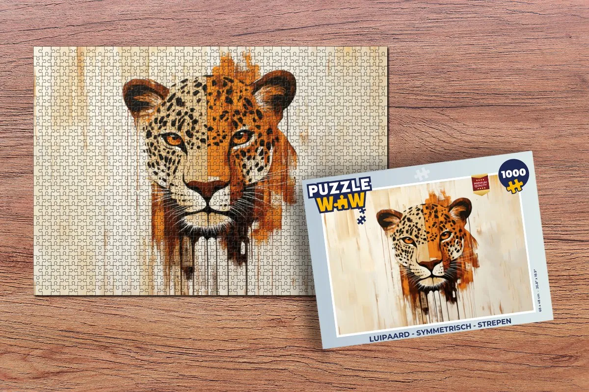 PuzzleWow Luipaard Legpuzzel 1000 Stuks
