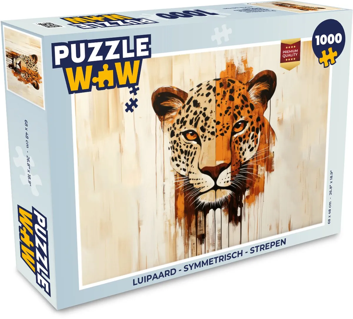 PuzzleWow Luipaard Legpuzzel 1000 Stuks