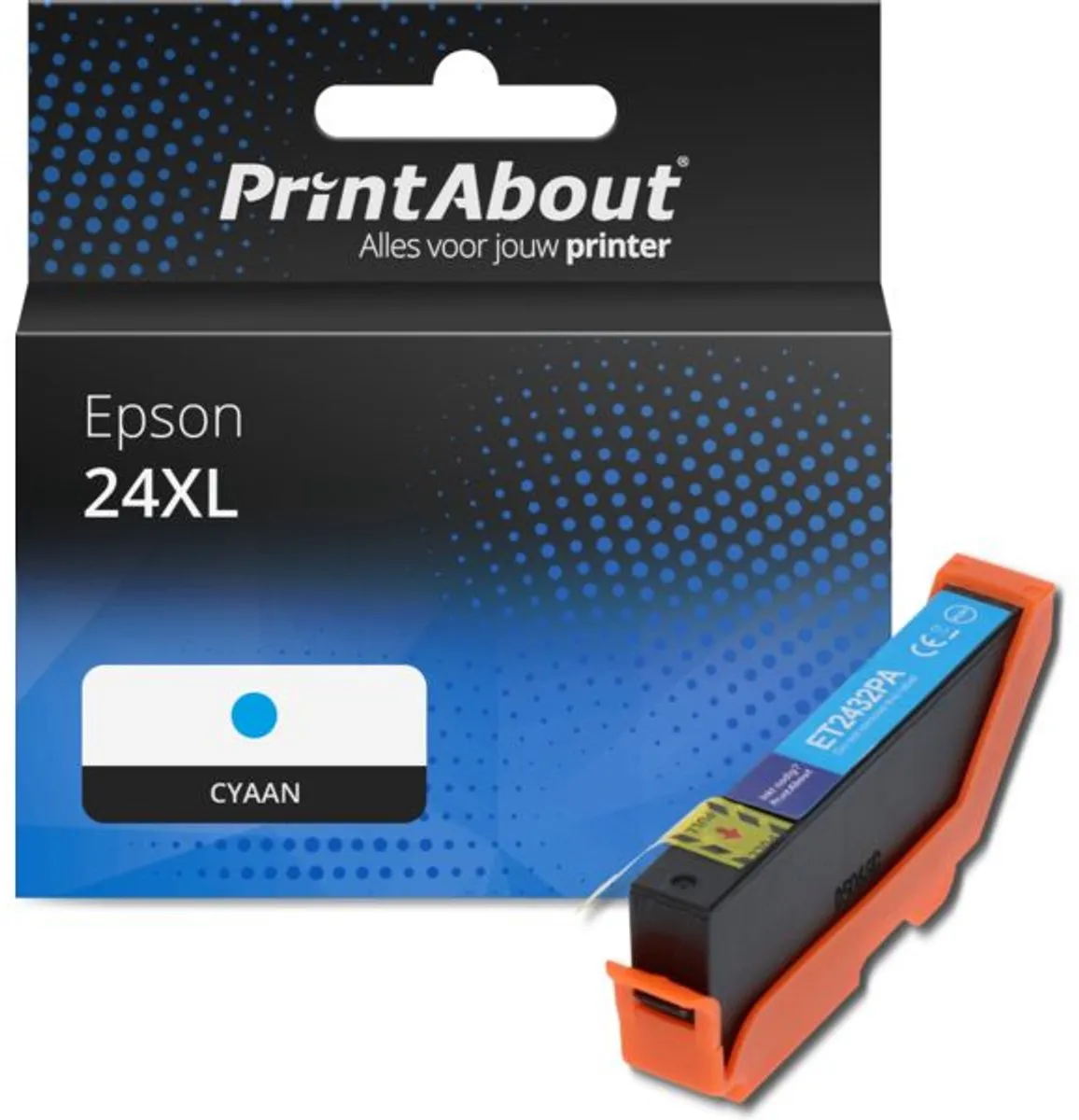 PrintAbout Epson 24XL Cyaan Inktcartridge