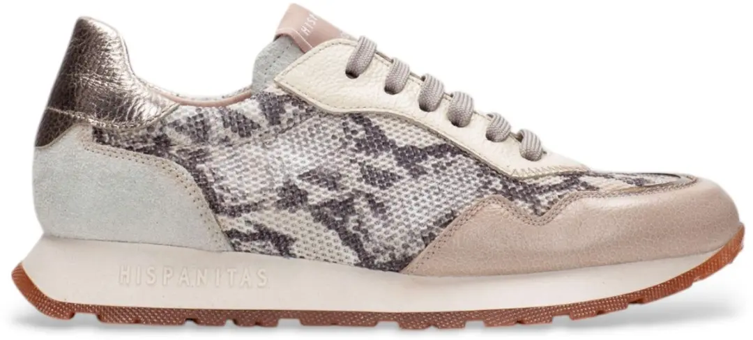 Hispanitas Beige Havana Leren Sneakers - afbeelding 2 van 2