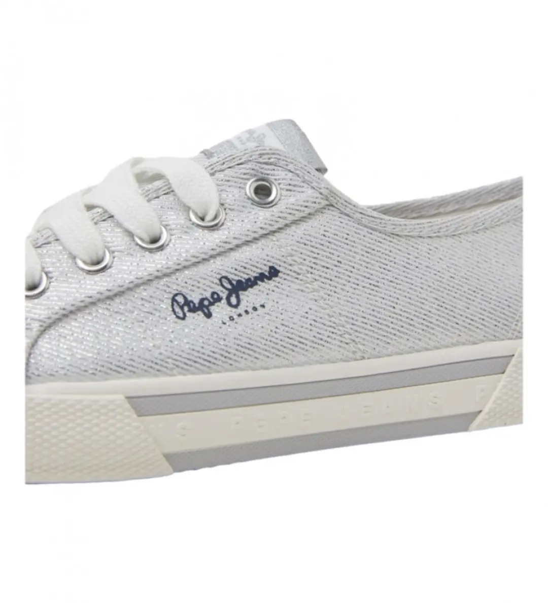 Pepe Jeans Brady Party Ballerina - Zilver 38 - afbeelding 6 van 6
