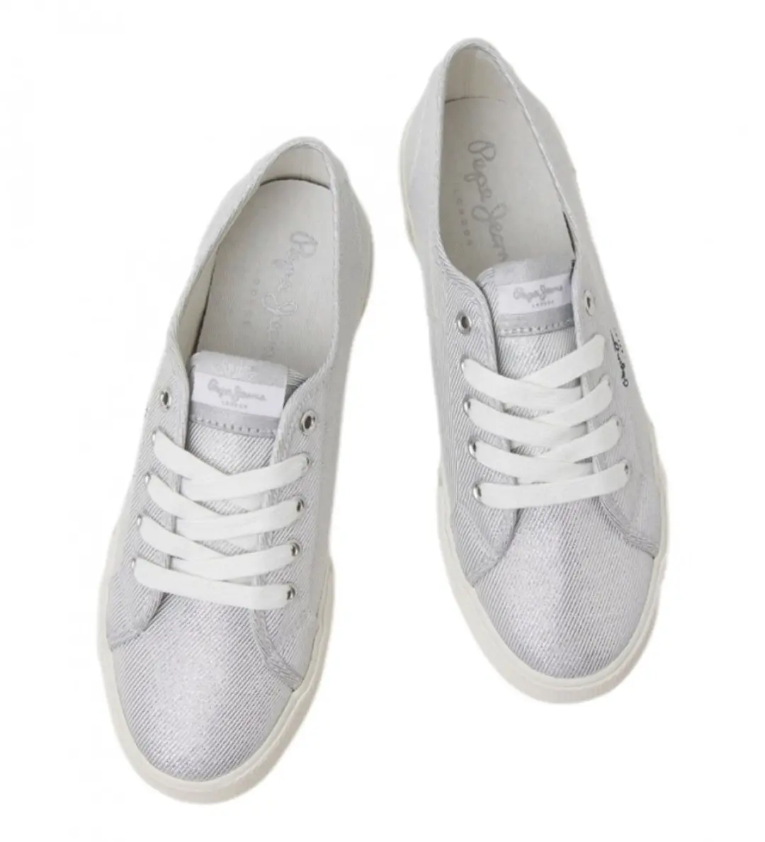 Pepe Jeans Brady Party Ballerina - Zilver 38 - afbeelding 5 van 6