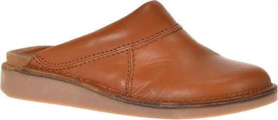 Leren pantoffel muil Toprock 6000 cognac 43