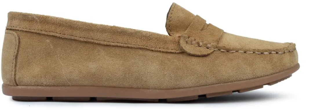 Omnio jessa loafers dames camel suède