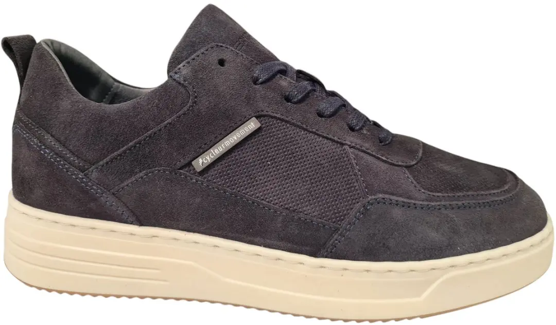 Cycleur de Luxe Donker Blauwe Suede Heren Sneakers