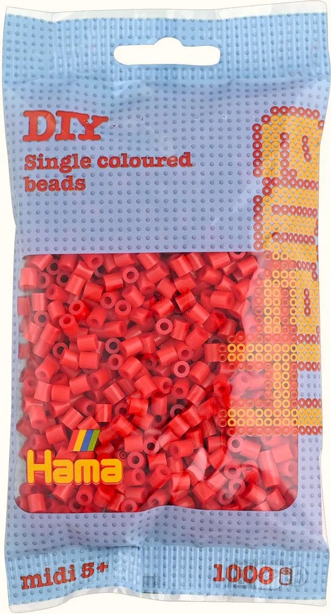Hama Midi Strijkparels Rood