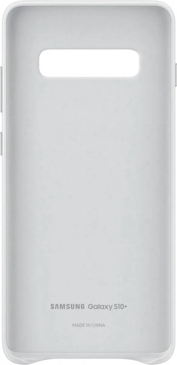 Samsung Leather Cover Galaxy S10+ EF-VG975LWEGWW - Wit