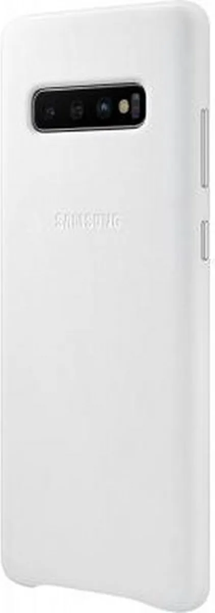 Samsung Leather Cover Galaxy S10+ EF-VG975LWEGWW - Wit