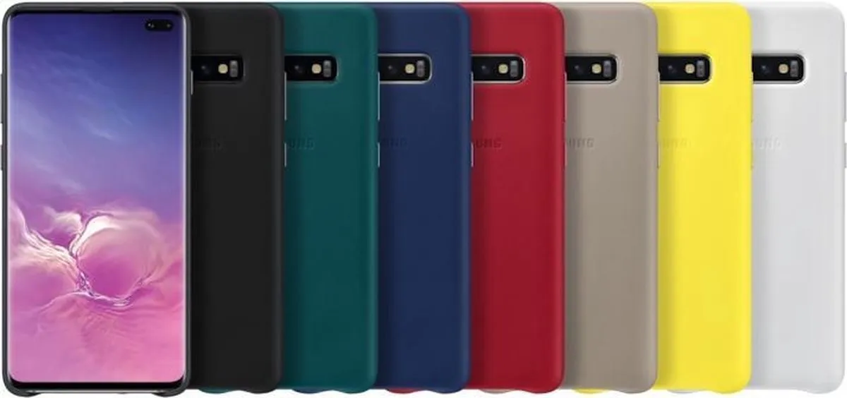 Samsung Leather Cover Galaxy S10+ EF-VG975LWEGWW - Wit