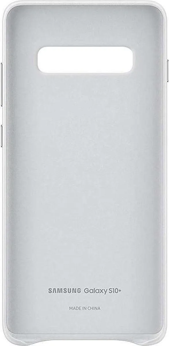 Samsung Leather Cover Galaxy S10+ EF-VG975LWEGWW - Wit