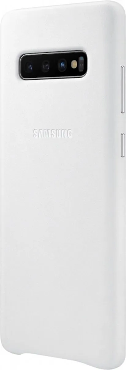 Samsung Leather Cover Galaxy S10+ EF-VG975LWEGWW - Wit - afbeelding 6 van 6