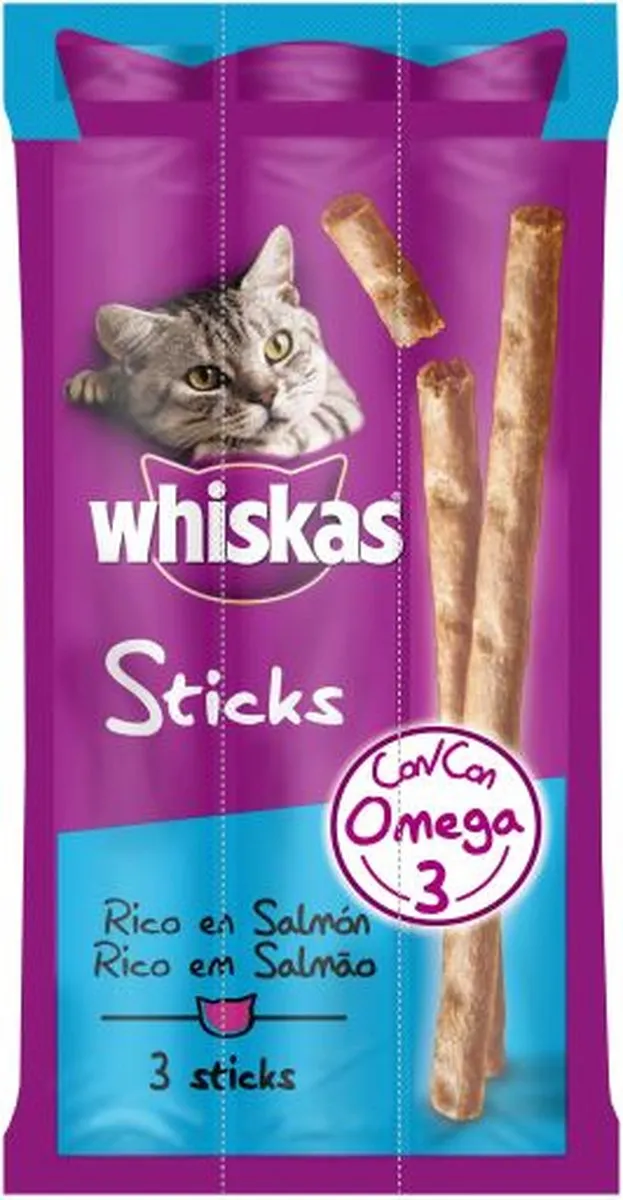 Whiskas Sticks Rund Kattensnack - 3 Stuks