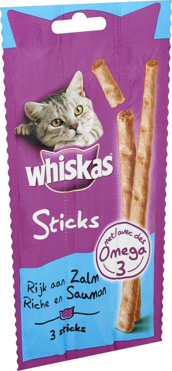Whiskas Sticks Rund Kattensnack - 3 Stuks