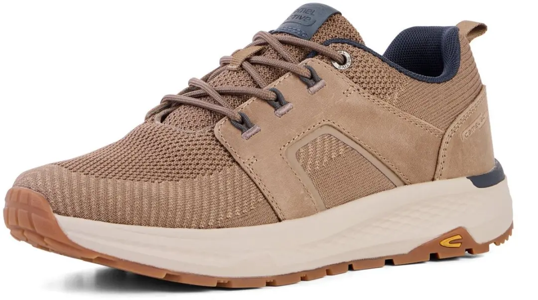 camel active Sneaker van leer en textiel
