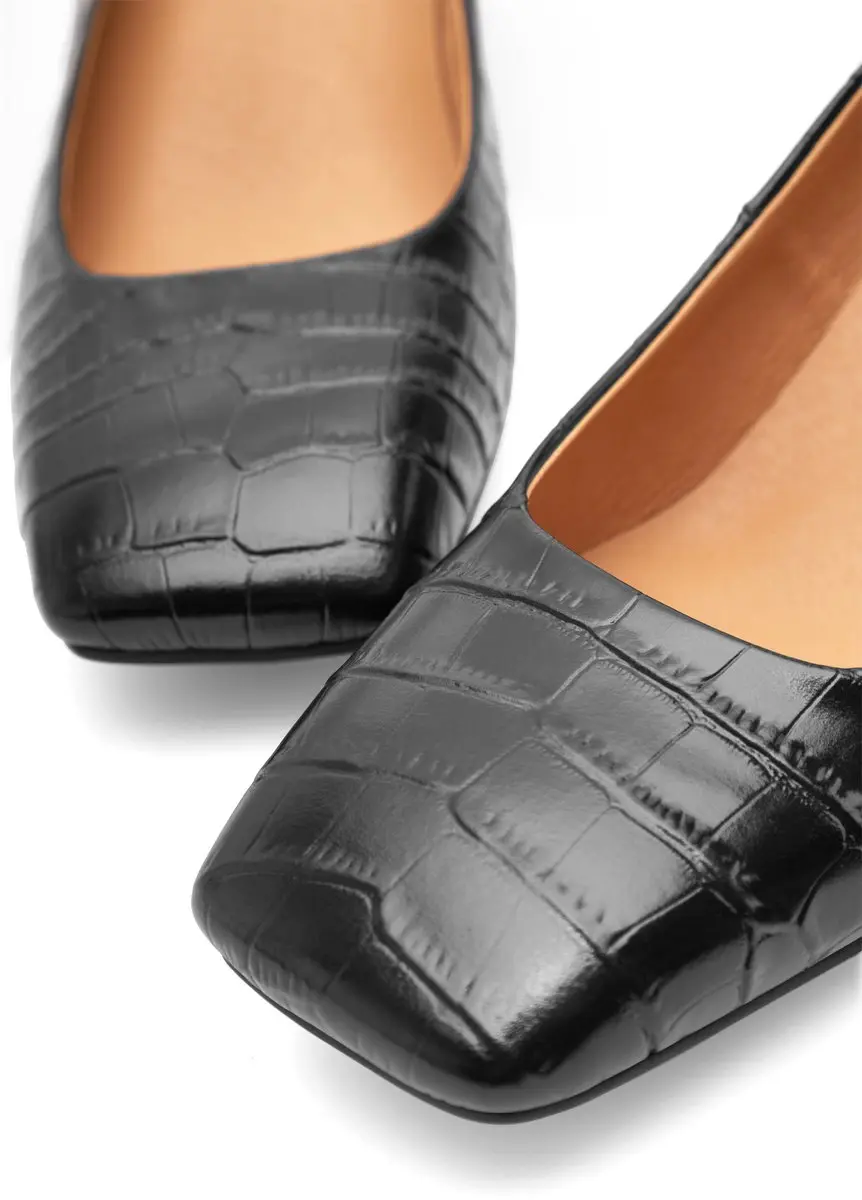 Pumps Marie Low Croco