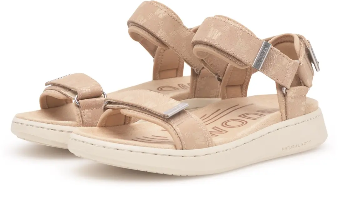 Woden Line Woven Sandalen Beige EU 41 Vrouw