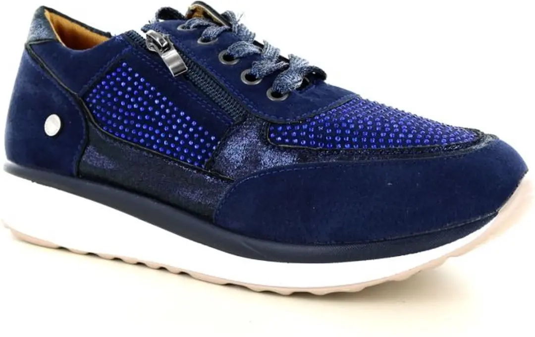 Hafjes Modena Sneaker blauw maat 40