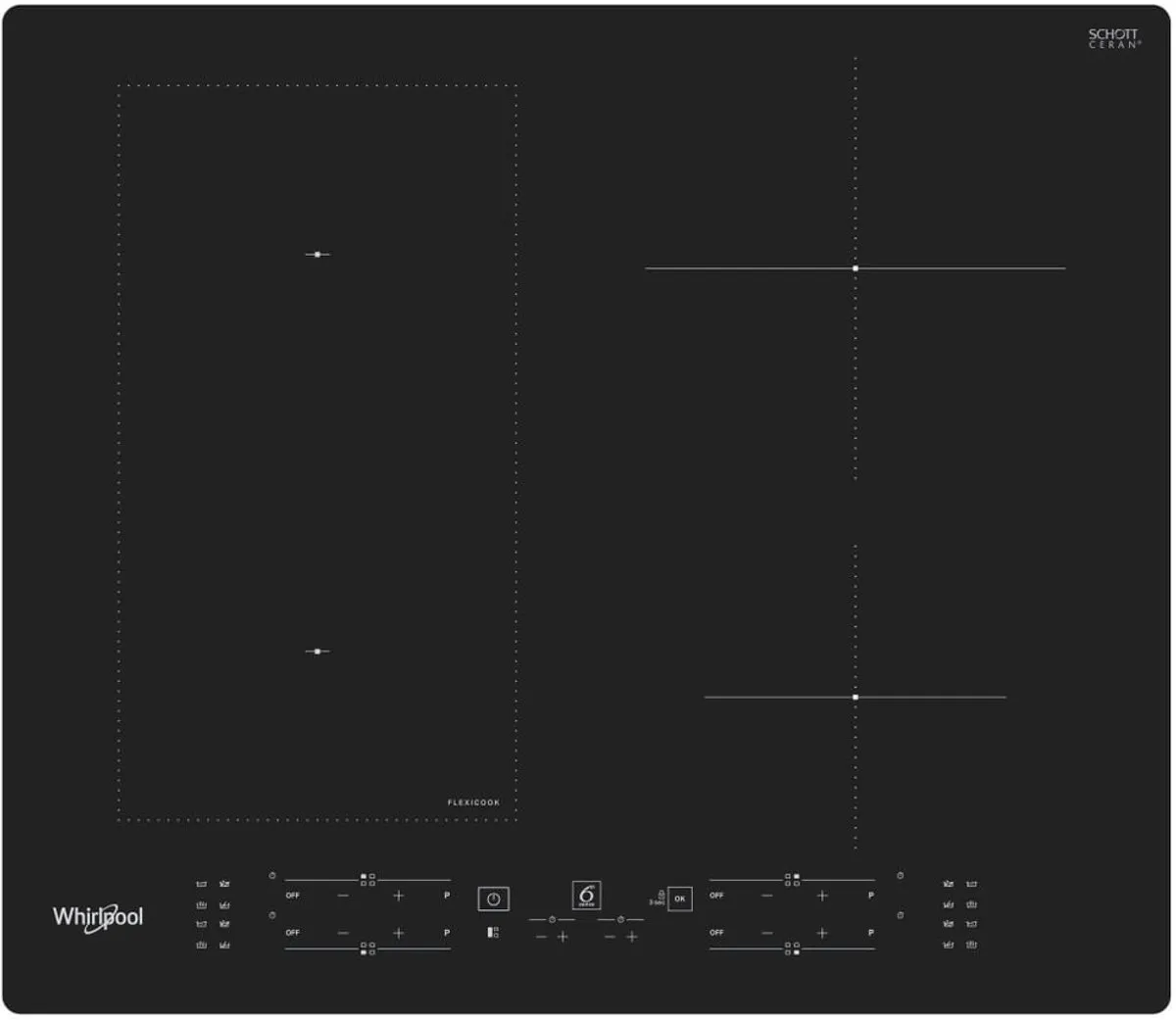 Whirlpool WL B8160 NE Inductiekookplaat 4 Zones