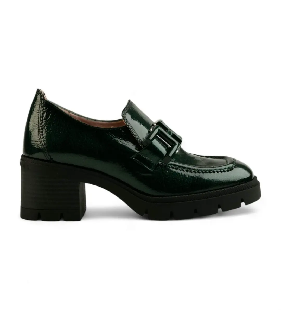 Hispanitas Groene Track Leren Mocassins