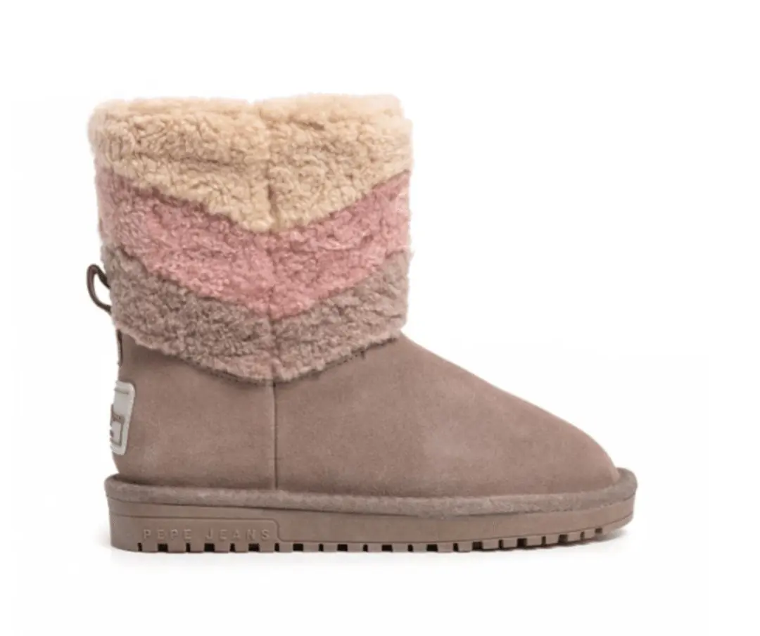 Pepe Jeans Diss Fur Booties Bruin EU 38 Jongen