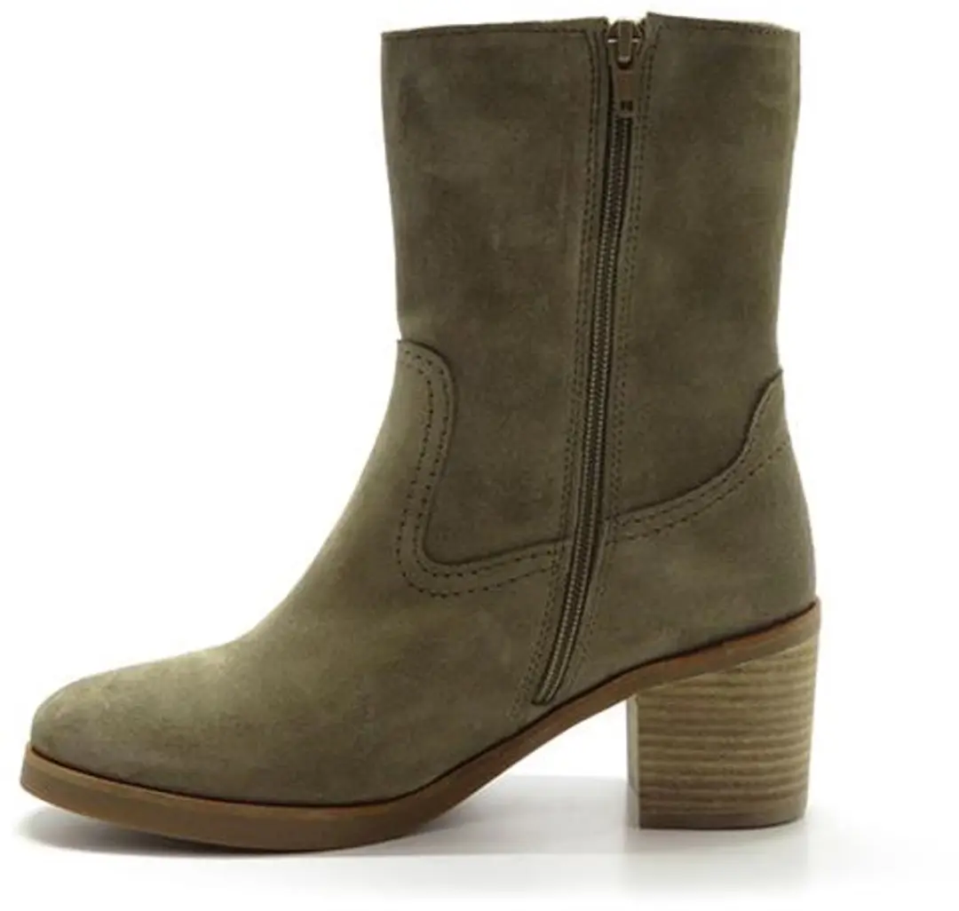 AQA Shoes Velour Enkellaarzen A8556 Taupe
