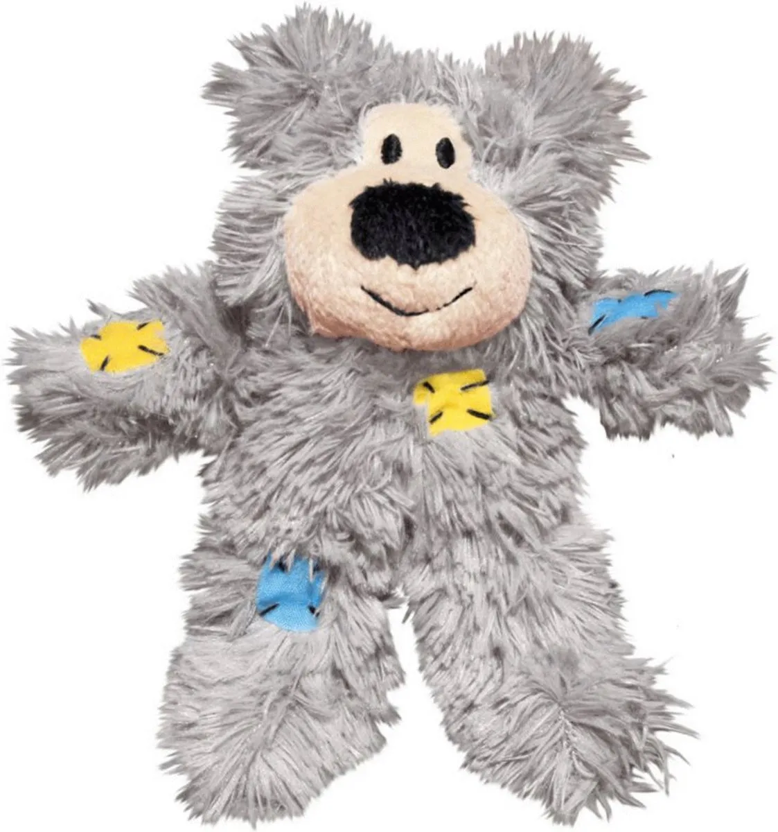 KONG Cat Softies Patchwork Bear Kauwspeelgoed - 168x97x51mm - Multi