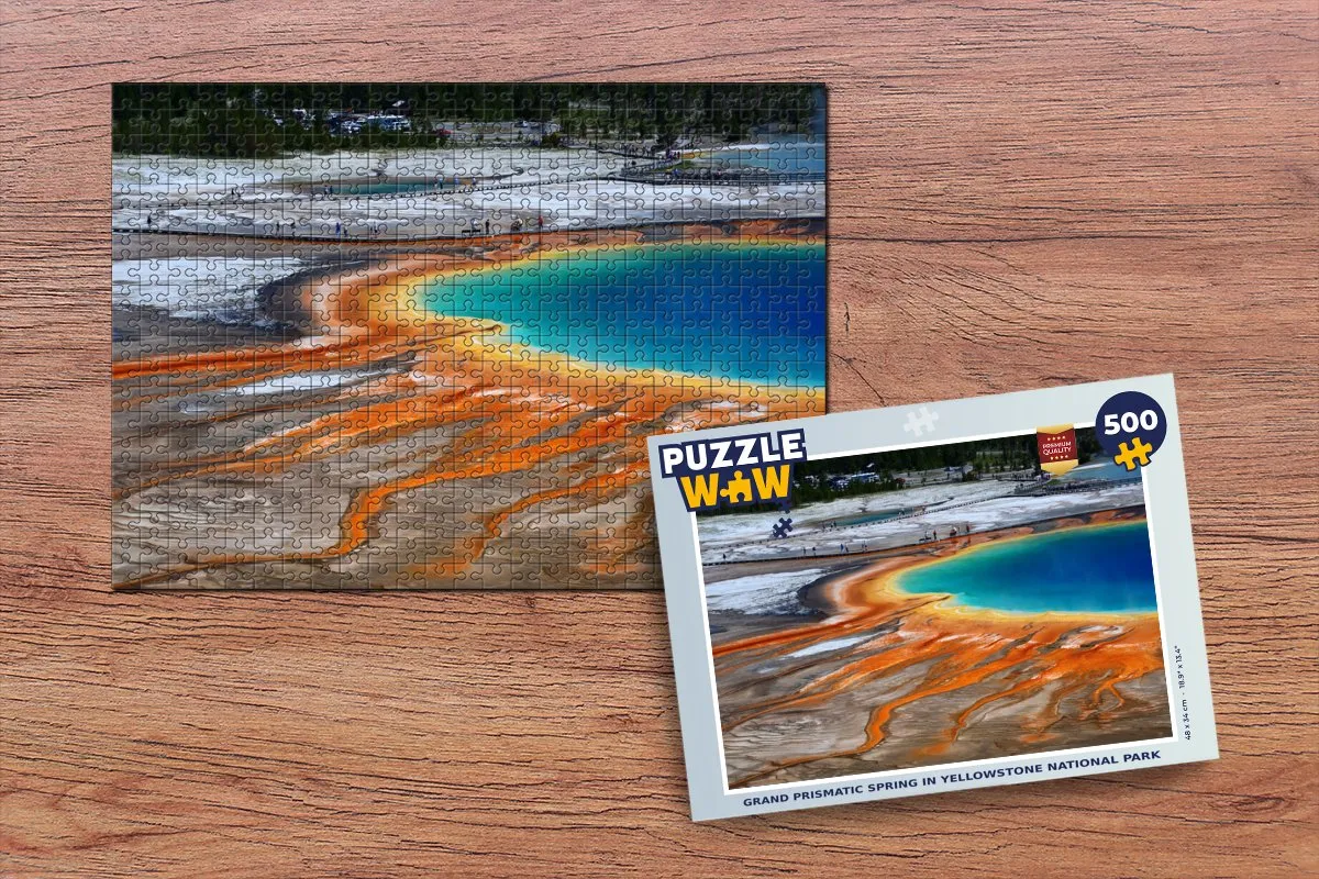 PuzzleWow Geiser Park USA Legpuzzel 500 Stuks - Multicolor