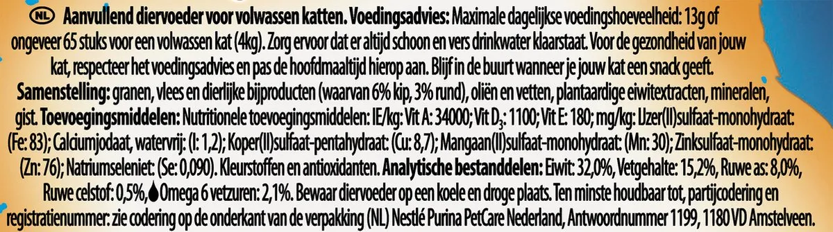 Felix Crispies Rund & Kip Kattensnacks - 8x45g