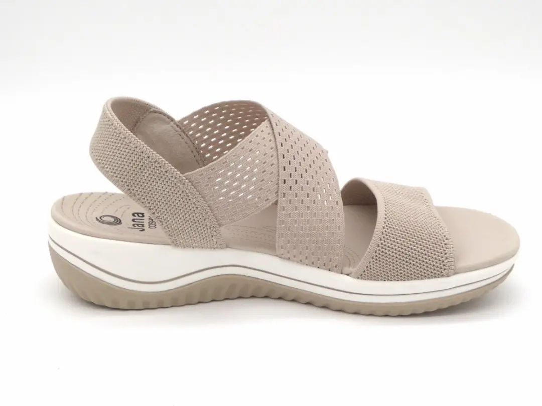 Jana Dames Sandaal - Beige - Wijdte H - Maat 37 - afbeelding 5 van 6